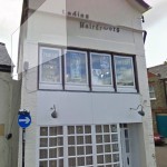 windows cleaned on high street shop