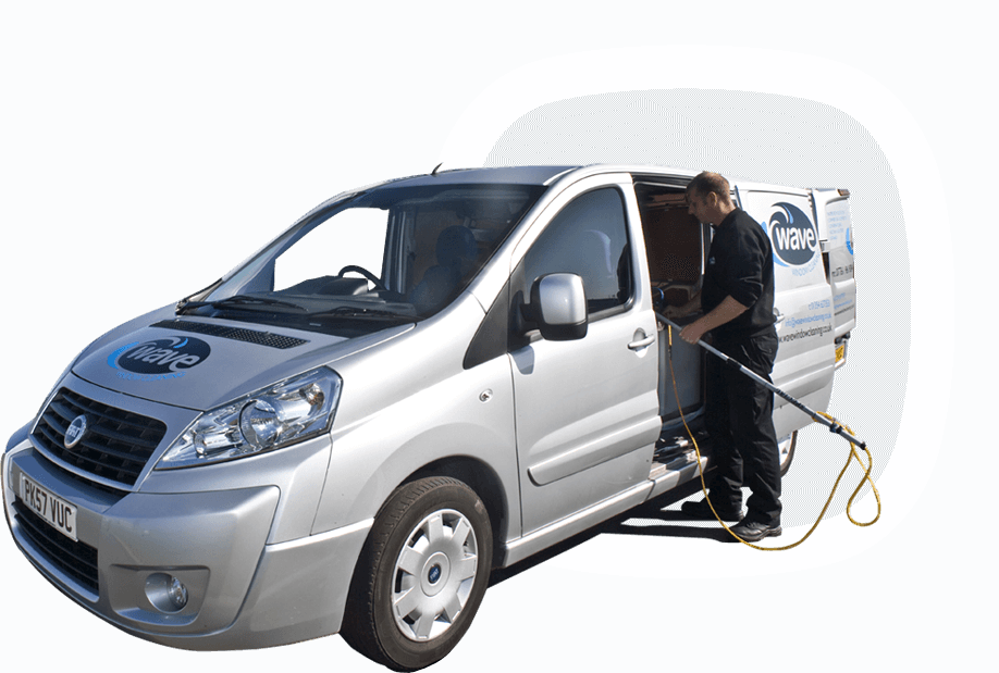 wave window cleaning van